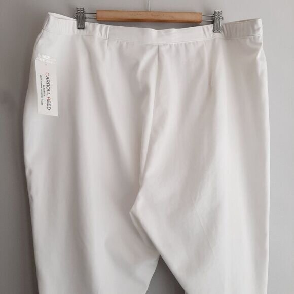 CARROLL REED | Capri Crop Pants White & Black Embroidery Sz 20W Flawed - Picture 9 of 14
